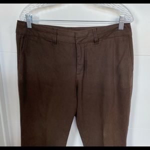 Coldwater Creek Natural Fit  dark brown slacks. Size 12. Comfortable fit.